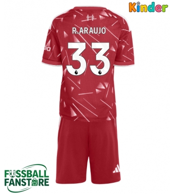 Liverpool Ronald Araujo #33 Replik Heimtrikot Kinder 2026-27 Kurzarm (+ Kurze Hosen)